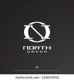 Alphabet Letters ON or NO Abstract Icon Logo