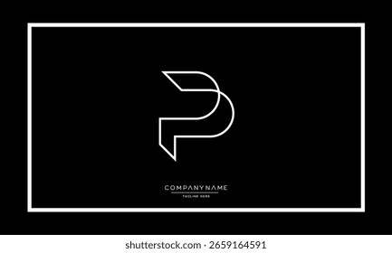 Letras alfabéticas P ou monograma do logotipo PP