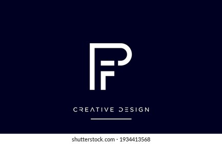 Alphabet Letters Pf Fp Abstract Icon Stock Vector (Royalty Free ...