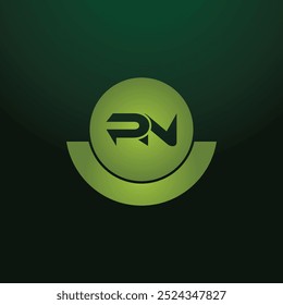 Letras del alfabeto PN logotipo del monograma