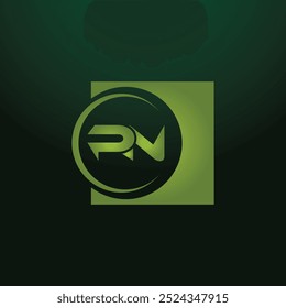 alphabet letters PN monogram logo