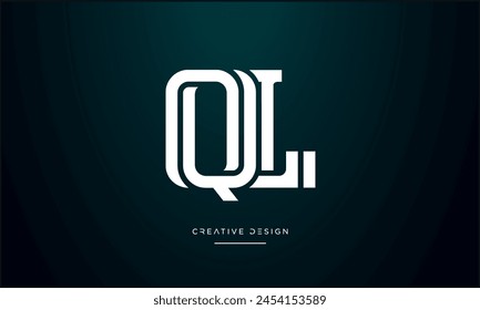 Alphabet letters QL or LQ initial logo monogram