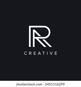 Alphabet Letters RA AR Creative Luxury Logo Initial Based Monogram Icon Vektorgrafik Element.