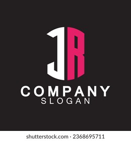 Alphabet Letters RJ or JR business logo design 
