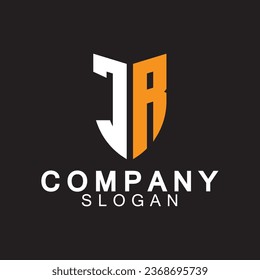 Alphabet Letters RJ or JR business logo design 