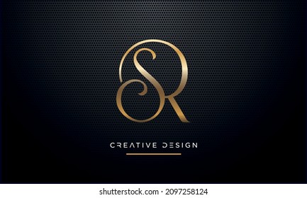 Alphabet Letters RS or SR Abstract Icon Logo Monogram vector	