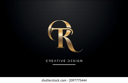 Alphabet Letters RT or TR Abstract Icon Logo Vector	
