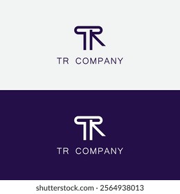 Alphabet Letters RT or TR Abstract Icon Logo Vector. RT, TR, R, T abstract letters logo monogram.