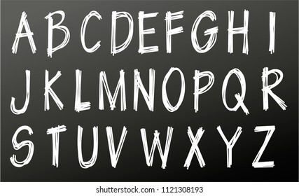 Alphabet letters set