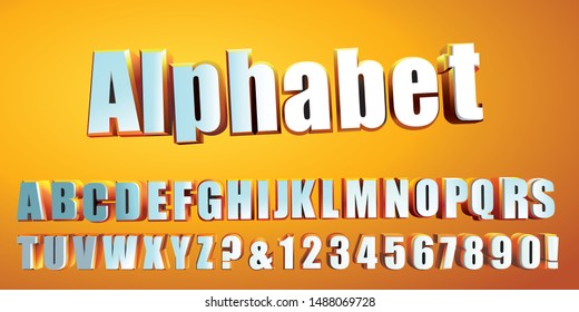 alphabet letters set. Classic Custom Lettering Designs for logo, Poster. Typography font classic style, regular number. vector illustrator