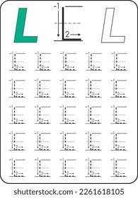 Alphabet letters Tracing Worksheet. ABC Activities and Exercises for kids. Activity for pre-schoolers and kindergarten. Letters A-Z. English for kids. Hand Writing for kids.