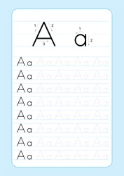 ABC Alphabet Tracing Lines ABC for kid set 3 | Stock Photo and Image ...
