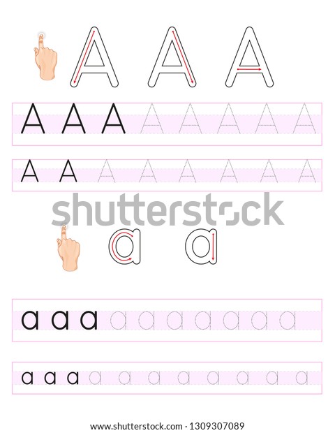 Alphabet Letters Tracing Worksheet Alphabet Letters Education