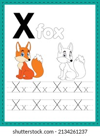 Alphabet letters tracing worksheet Trace the alphabet activity page