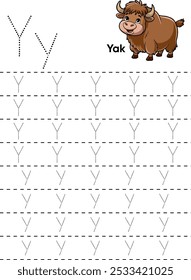 Alphabet letters tracing worksheets for kids. Educational and fun printable pages with ABC activities and exercises. Ideal for preschool and kindergarten children to practice handwriting and enhance t