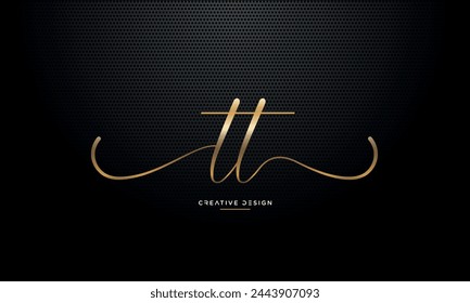Buchstaben TT oder T Anfangslogo Monogramm
