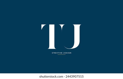 Alphabet letters TU or UT initial logo monogram