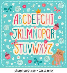 Alphabet letters. Vector.