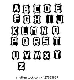 Alphabet Letters Vector.