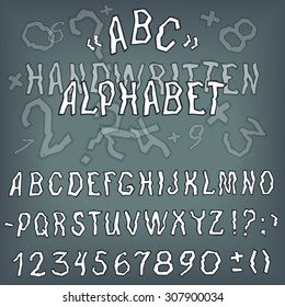 Alphabet letters. Vector alphabet. Hand drawn letters.