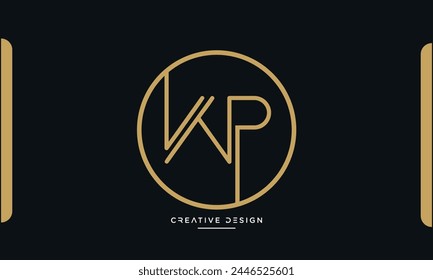 Buchstaben WP oder PW Initialen Logo Monogramm