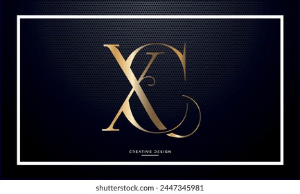 Alphabet Buchstaben XC oder CX Initialen Logo Monogramm
