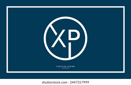 
Alphabet letters XP or PX initials logo monogram