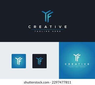 Alphabet Letters YF or FY Logo Monogram. Letter YF Business Logo Design Alphabet Icon Vector Monogram