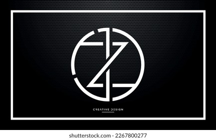 Alphabet Letters ZJ or JZ Logo Icon Monogram