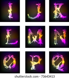 alphabet light design ,part 2