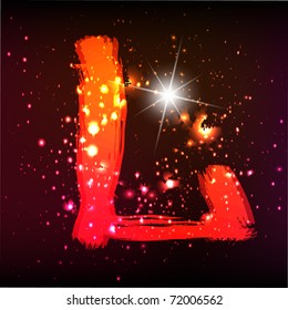 Alphabet  Lights. Letter