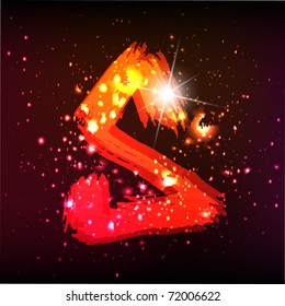 Alphabet  Lights. Letter