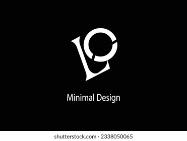 Alphabet LO, LO monogram, Art line, Vector logo design, Initial logo, 