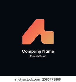 A alphabet logo AI logo