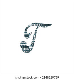 Diseño de vectores de iconos coloridos con el logotipo de los alfabetos