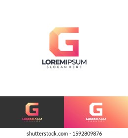 Alphabet logo concept simple elegant g logo 