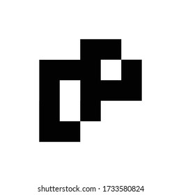 logotipo alfabético de D y P 