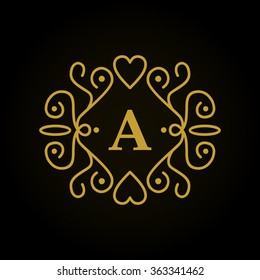 alphabet logo design element for business logo corporate identity