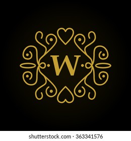 alphabet logo design element for business logo corporate identity