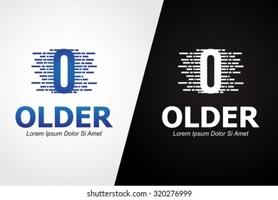 alphabet logo design element for O. business logo corporate identity