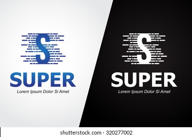 alphabet logo design element for S. business logo corporate identity