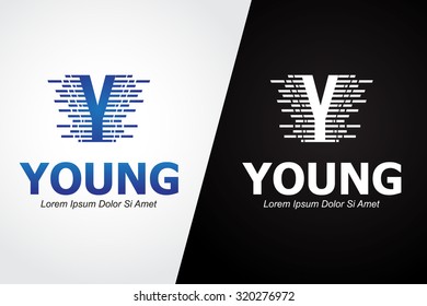 alphabet logo design element for Y. business logo corporate identity