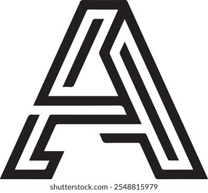 Um estilo de design do logotipo do alfabetoName