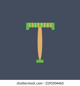 Es ist ein Alphabet Logo Design für T. sie wird als geschäftliche Zwecke verwendet