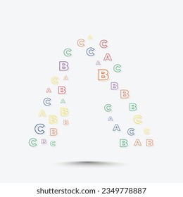 Alphabet-Logo-Design-Vorlage mit abc-Buchstaben
