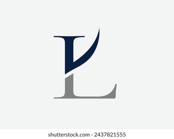 Alphabet logo design type logo simple font logo L vector