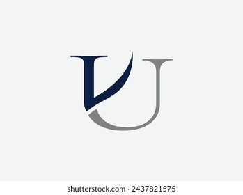 Alfabeto logotipo tipo de diseño logotipo simple fuente logotipo U logotipo de negocios ley financiera