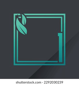 Vector de diseño de logotipo de alfabeto con estilo natural