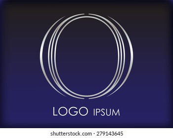 Alphabet logo design.Letter O logo.Abstract vector template.