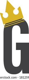 Alphabet Logo Designs with crown